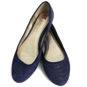 ELAINE TURNER | Purple Mermaid Gold Sparkle Flats